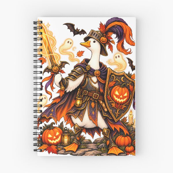 Item preview, Halloween Knight Goose – Paladin RPG with Pumpkin Sword and Shield designed and sold by J-Impression.