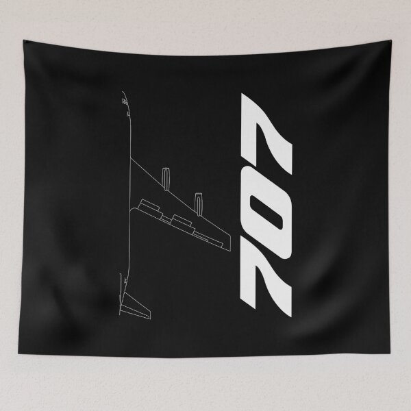 Item preview, 707 Commercial Jetliner Technical Blueprint (White Edition) designed and sold by Magazine Combate.