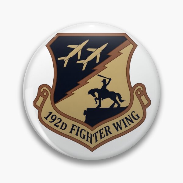 Item preview, USAF 192d Fighter Wing Virginia Air National Guard Crest Patch designed and sold by CharlieDesings.
