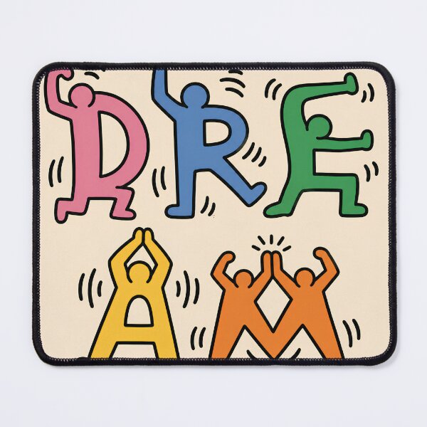 Item preview, Dream Colorful Playful Typography Art designed and sold by SurrealSproutz.