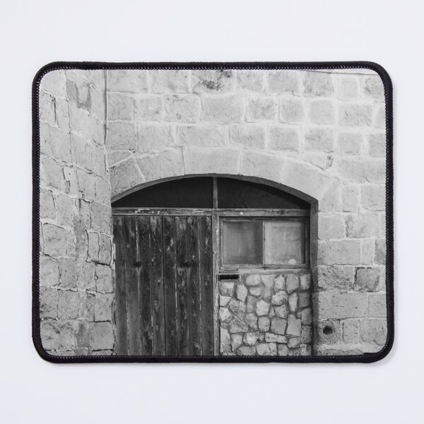 Item preview, Rustic Weathered Wooden Doorway Set Against Stone Brick Wall designed and sold by Nmallia.