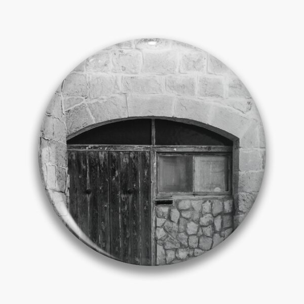Item preview, Rustic Weathered Wooden Doorway Set Against Stone Brick Wall designed and sold by Nmallia.