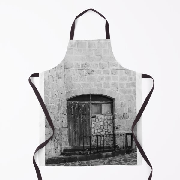 Item preview, Rustic Weathered Wooden Doorway Set Against Stone Brick Wall designed and sold by Nmallia.