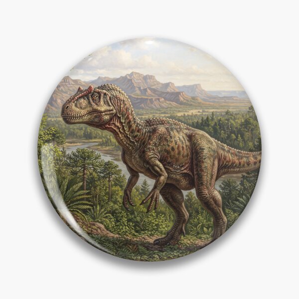 Item preview, Realistic Allosaurus Paleoart, Jurassic Dinosaur Illustration I designed and sold by Yaremchuk.
