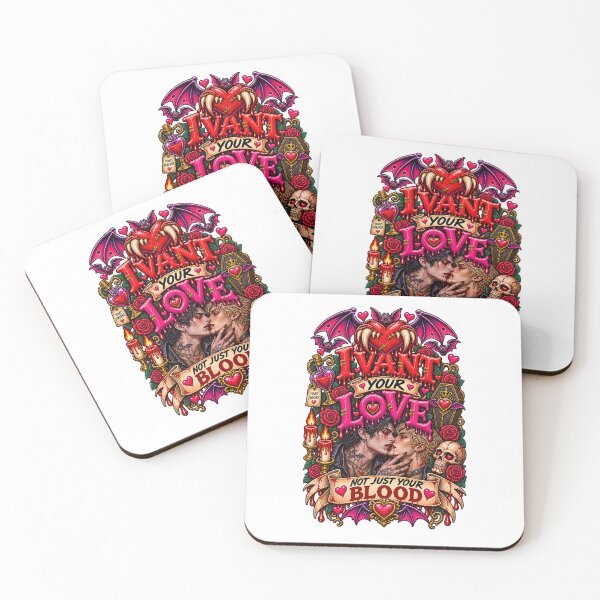 Item preview, DARK LOVE ❤️ - MONSTER ROMANCE COLLETION - VAMPIRE LOVE - I VANT YOUR LOVE - NOT JUST YOUR BLOOD - GAY PRIDE designed and sold by WheelieGdArt.