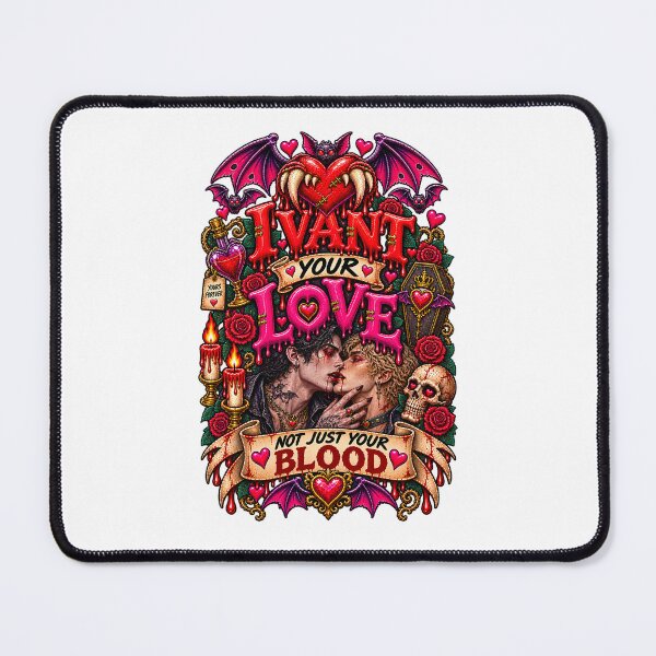 Item preview, DARK LOVE ❤️ - MONSTER ROMANCE COLLETION - VAMPIRE LOVE - I VANT YOUR LOVE - NOT JUST YOUR BLOOD - GAY PRIDE designed and sold by WheelieGdArt.