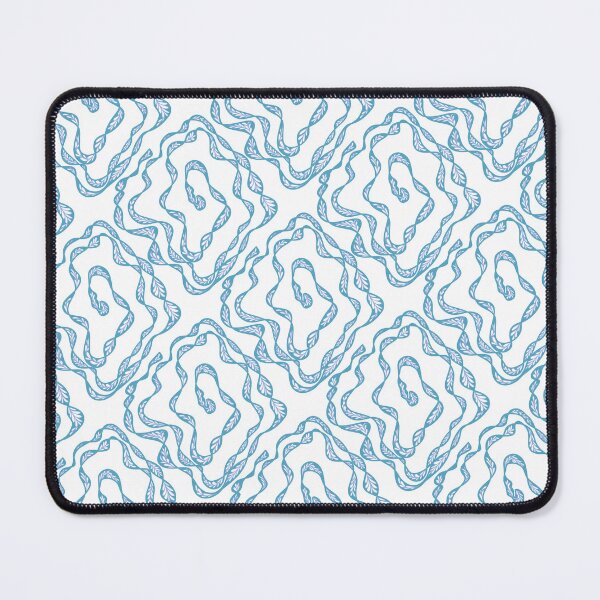 Item preview, Blue Wavy Abstract Line Pattern designed and sold by SbRandomLab.
