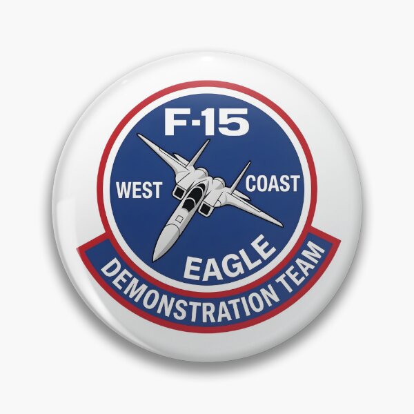 Item preview, USAF F-15 West Coast Eagle Demonstration Team Patch designed and sold by CharlieDesings.