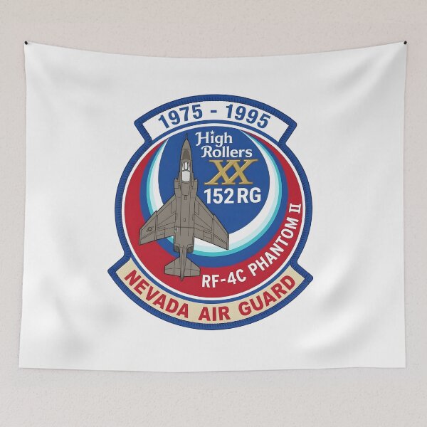 Item preview, USAF 152nd Reconnaissance Group "High Rollers" RF-4C Phantom II Commemorative Patch designed and sold by CharlieDesings.