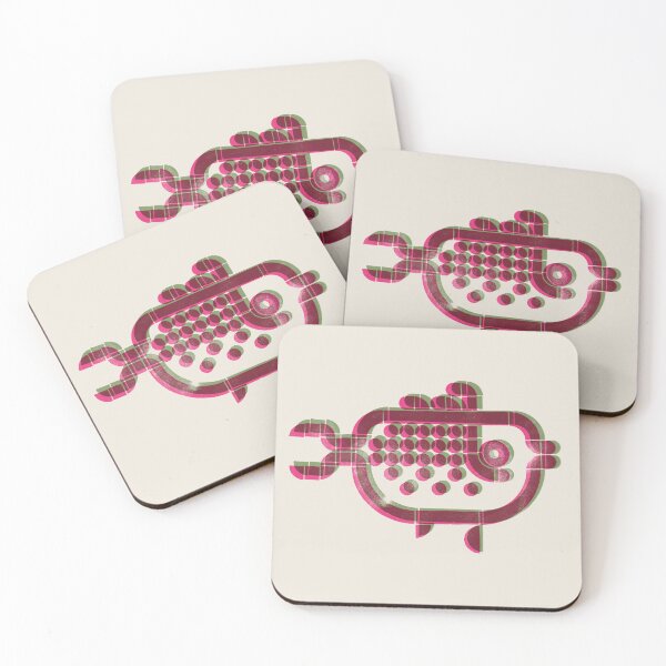 Item preview, Blue Current - Pink and Sage Green Edition designed and sold by POCOmuchoStudio.