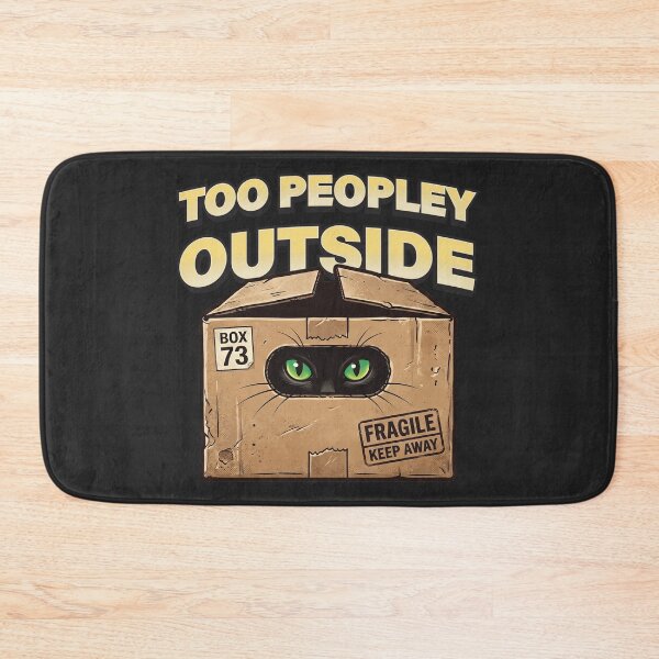 Item preview, Too Peopley Outside - Introvert Cat designed and sold by StellarBees.
