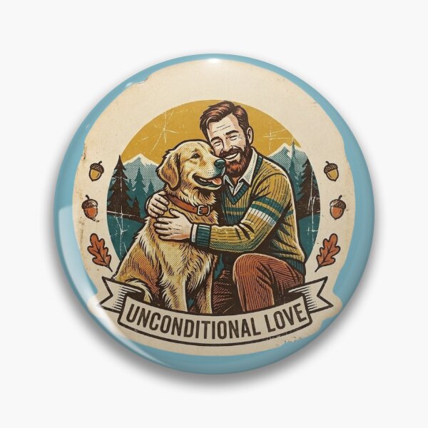 Item preview, 70s retro-vintage style: unconditional love between man and designed and sold by FootprintofLove.