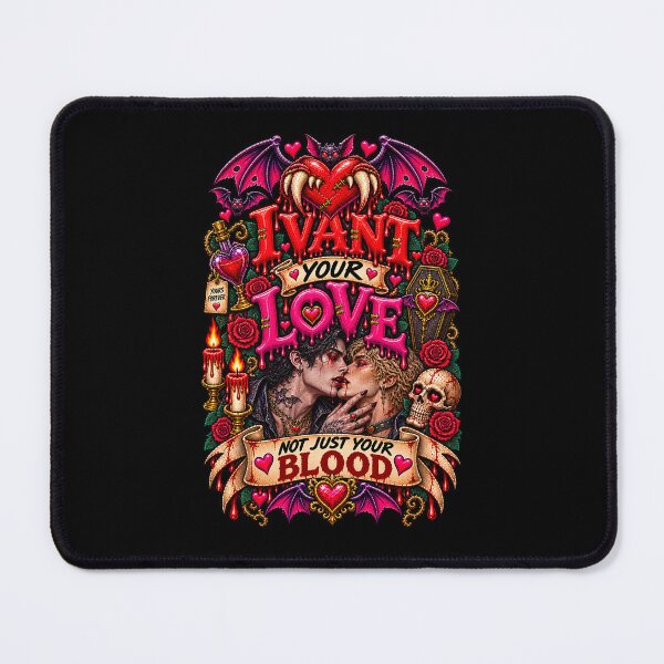 Item preview, DARK LOVE ❤️ - MONSTER ROMANCE COLLETION - VAMPIRE LOVE - I VANT YOUR LOVE - NOT JUST YOUR BLOOD - GAY PRIDE v2 designed and sold by WheelieGdArt.