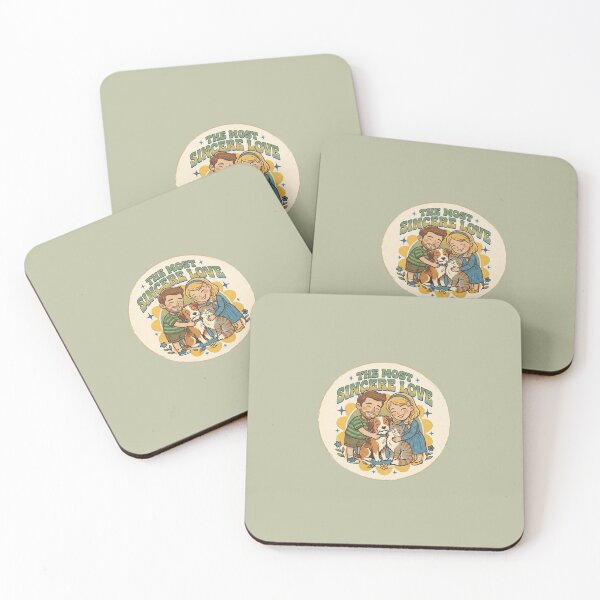 Item preview, "The Most Sincere Love" Retro Badge with Couple and Pets designed and sold by FootprintofLove.