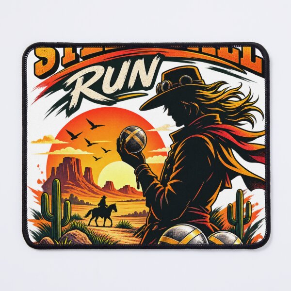 Item preview, Western Desert Rider Retro Silhouette designed and sold by Design Sounds Studio.