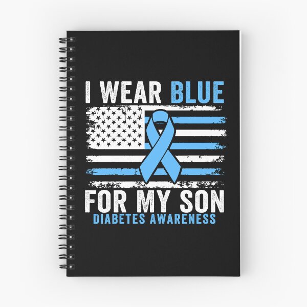 Item preview, I Wear Blue For My Son Diabetes Awareness Blue Ribbon Family Support designed and sold by 76Valeria.