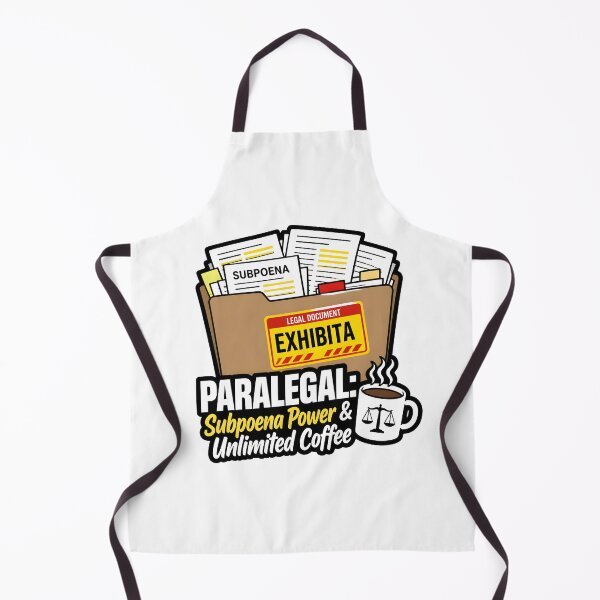 Item preview, Paralegal Subpoena Power Unlimited Coffee Legal Document Folder designed and sold by CleverRaccoon.