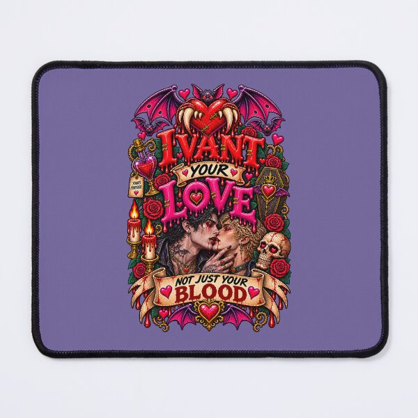 Item preview, DARK LOVE ❤️ - MONSTER ROMANCE COLLETION - VAMPIRE LOVE - I VANT YOUR LOVE - NOT JUST YOUR BLOOD - GAY PRIDE v3 designed and sold by WheelieGdArt.