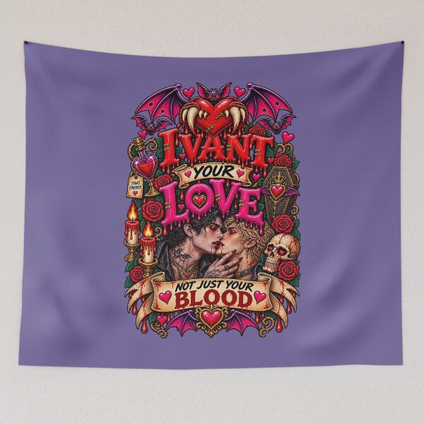 Item preview, DARK LOVE ❤️ - MONSTER ROMANCE COLLETION -  VAMPIRE LOVE - I VANT YOUR LOVE - NOT JUST YOUR BLOOD - GAY PRIDE v3 designed and sold by WheelieGdArt.