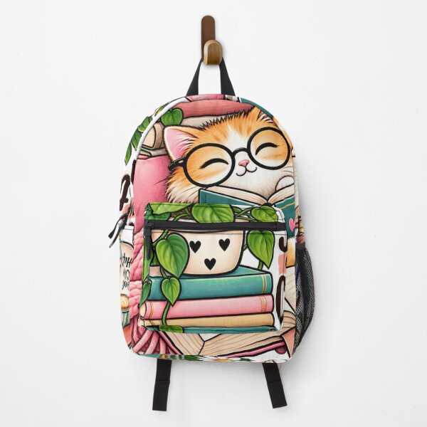 Item preview, Just One More Chapter – Cozy Book Lover Cat designed and sold by PaginaBrew.