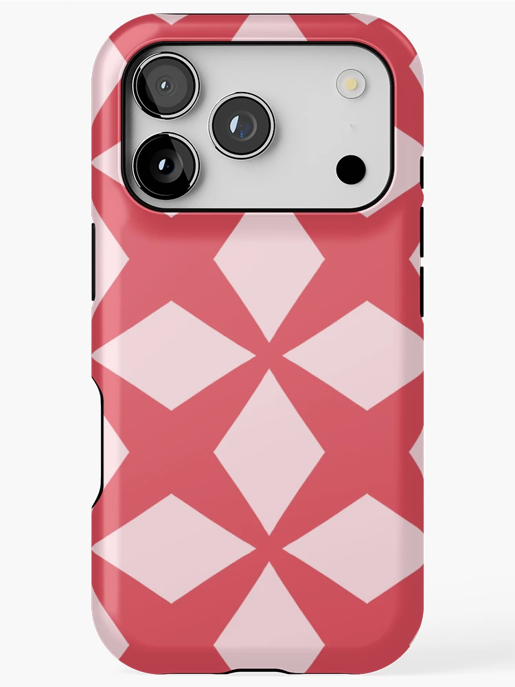 Thumbnail 1 of 4, iPhone Case, Pink Geometric Star Tile Seamless Pattern designed and sold by SbRandomLab.
