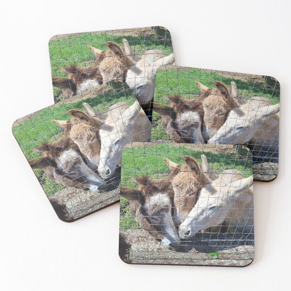 Item preview, Three Adorable Donkeys Snuggling Together - Farm Animals Love designed and sold by EpicVistas.