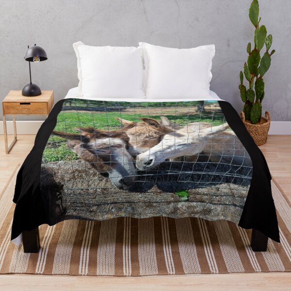 Item preview, Three Adorable Donkeys Snuggling Together - Farm Animals Love designed and sold by EpicVistas.