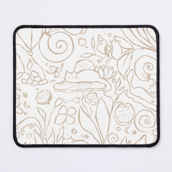 Item preview, Hand drawn pattern with funny cats in magic garden designed and sold by Aleksse.