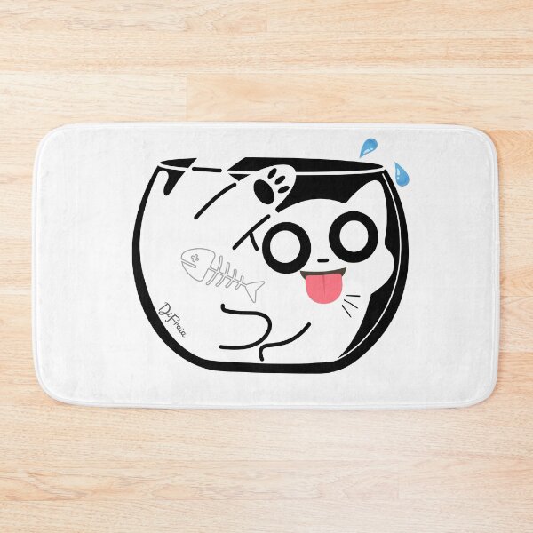 Item preview, Gato no Aquário & Peixe designed and sold by DiFraia Studio.