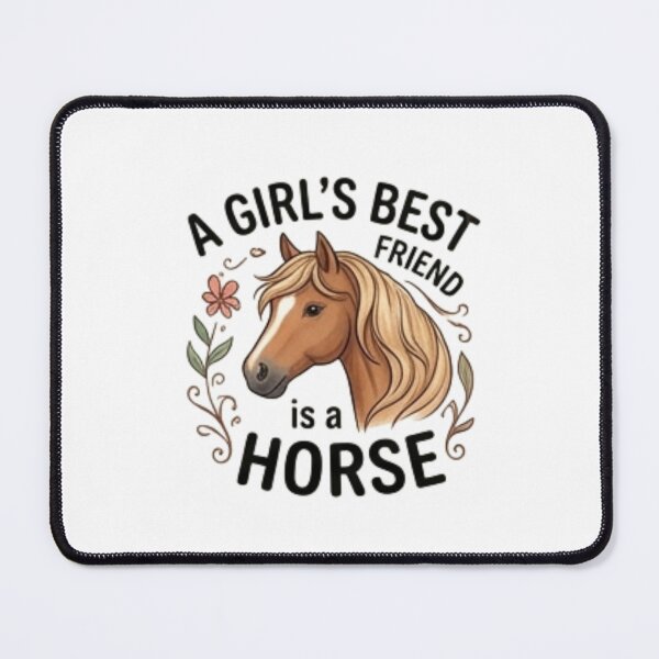 Item preview, A Girl's Best Friend Is a Horse — Equestrian & Horse Lover Design designed and sold by Tipsy24.