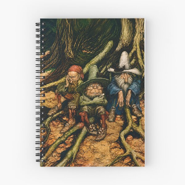 Item preview, Vintage Fantasy Wall Art, Rip Van Winkle Gnomes Print, Arthur Rackham Storybook Illustration designed and sold by RickE.