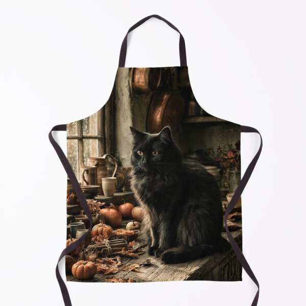 Item preview, Black Cat on a Rainy Autumn Morning designed and sold by Erika Kaisersot.