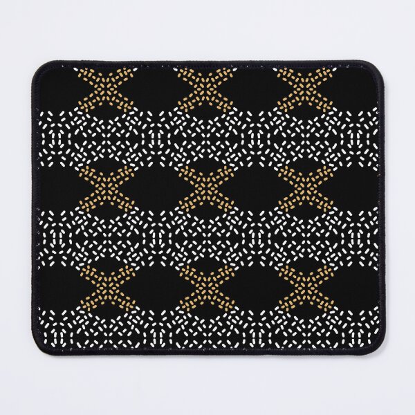 Item preview, Black Gold Geometric Mosaic Seamless Pattern designed and sold by SbRandomLab.