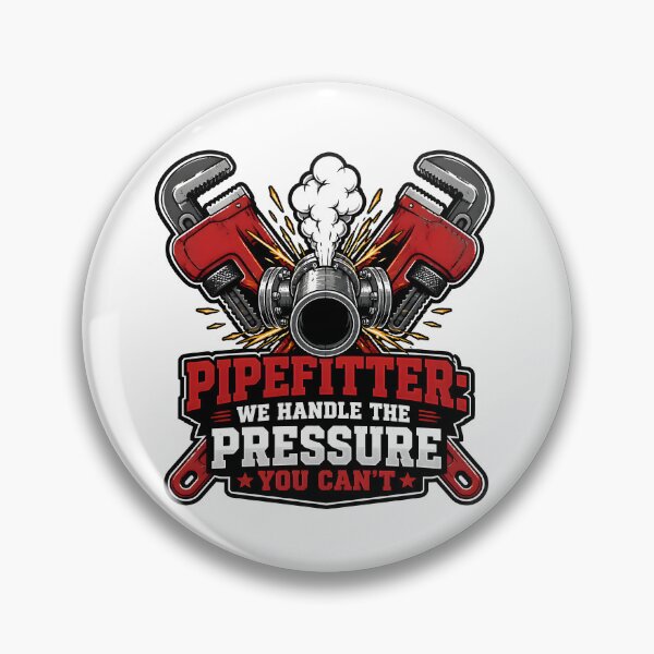 Item preview, Pipefitter We Handle The Pressure You Cant Crossed Pipe Wrenches Steam designed and sold by CleverRaccoon.