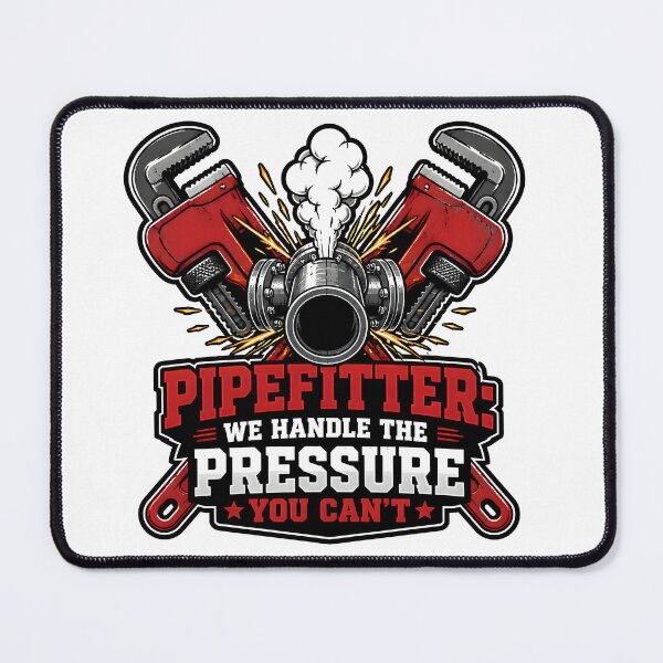 Item preview, Pipefitter We Handle The Pressure You Cant Crossed Pipe Wrenches Steam designed and sold by CleverRaccoon.