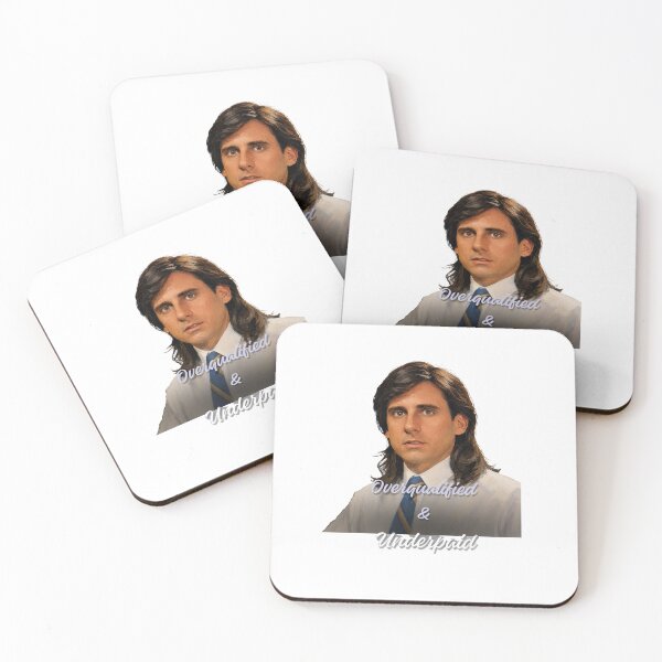 Item preview, Overqualified and Underpaid Retro Office Meme - Corporate Worker Humor designed and sold by Arcade&Binge.