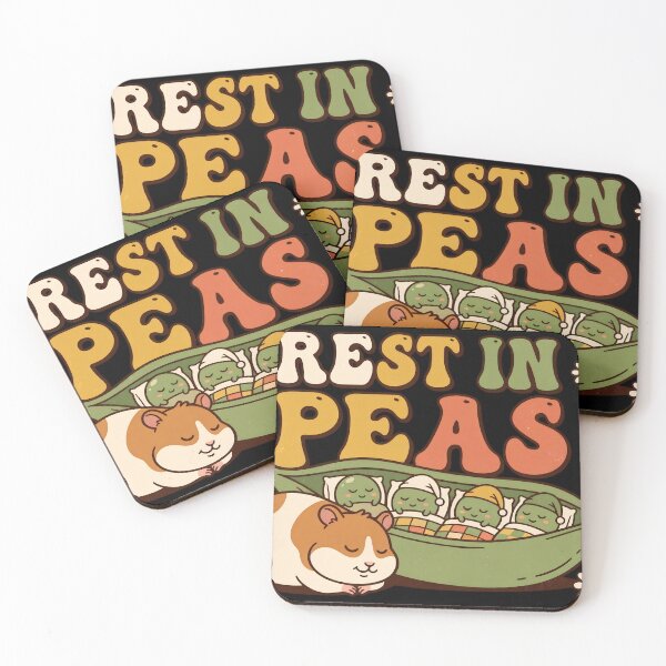 Item preview, Rest in Peas Cute Hamster Pun designed and sold by davitabros.