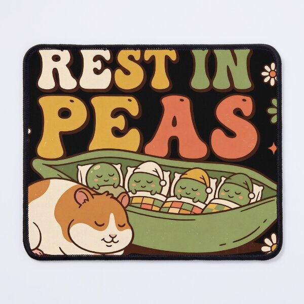 Item preview, Rest in Peas Cute Hamster Pun designed and sold by davitabros.