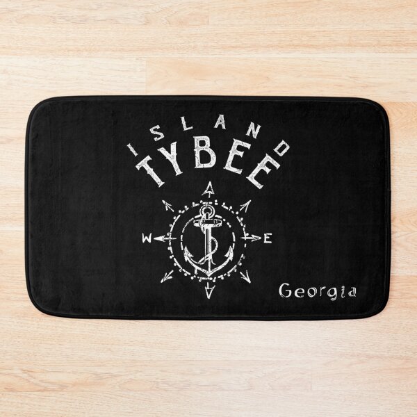 Artikelvorschau, Tybee Island, Georgia (GA): Nautische Kompassrose, Lazy Tide Vibe, Windrose, Segelbootanker-Souvenir entworfen und verkauft von ArtByBollwitt.
