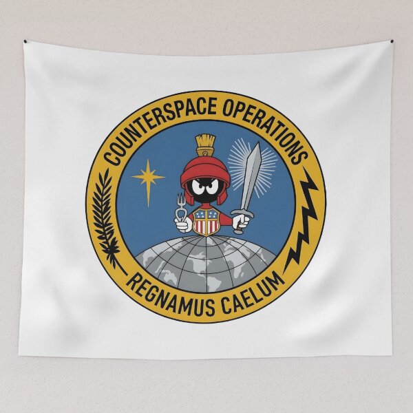 Item preview, USAF / USSF Counterspace Operations "Regnamus Caelum" Patch designed and sold by CharlieDesings.