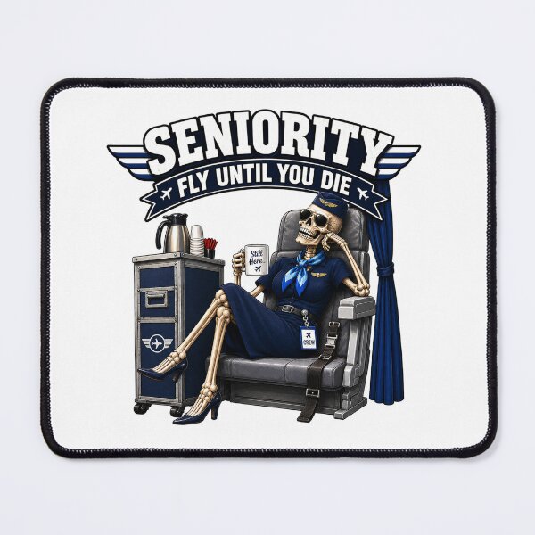 Item preview, Seniority: Fly Until You Die designed and sold by OuterFuselage.