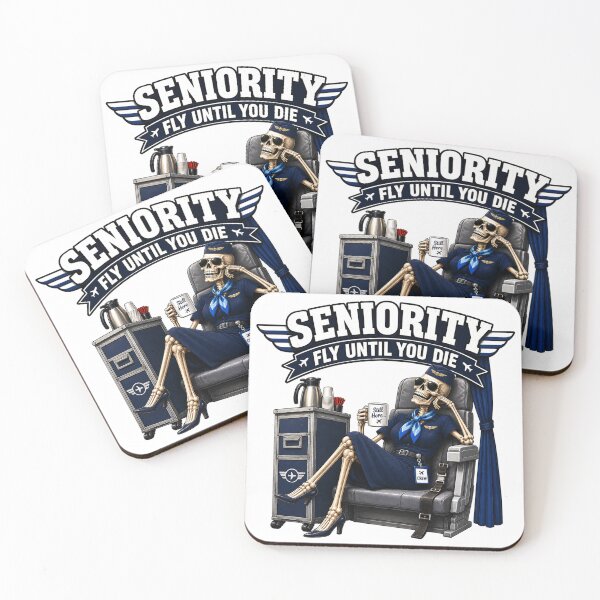 Item preview, Seniority: Fly Until You Die designed and sold by OuterFuselage.