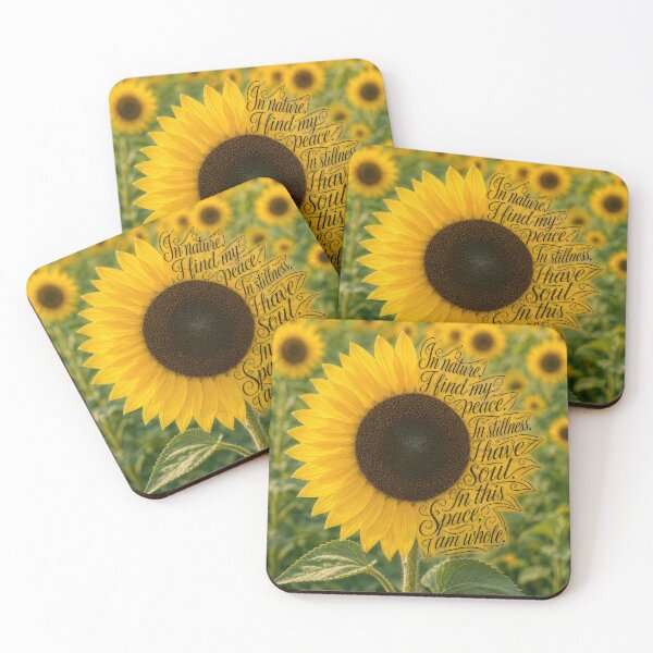 Item preview, Sunflower in a Field with Inspirational Quote designed and sold by Maria Dryfhout.