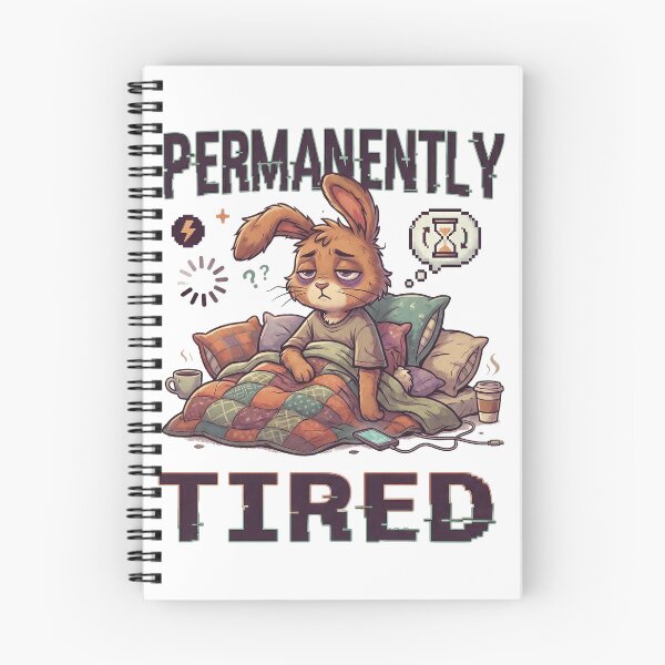 Item preview, Permanently Tired - Tired Bunny designed and sold by StellarBees.