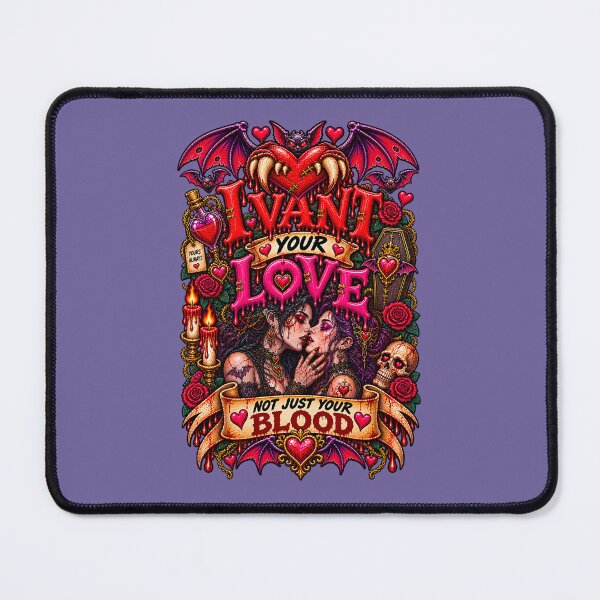 Item preview, DARK LOVE ❤️ - MONSTER ROMANCE COLLETION - VAMPIRE LOVE - I VANT YOUR LOVE - NOT JUST YOUR BLOOD - LESBIAN PRIDE v3 designed and sold by WheelieGdArt.