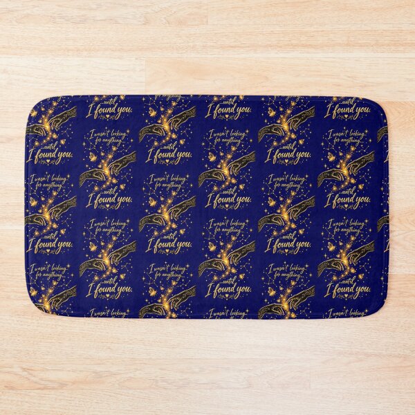 Item preview, I Wasn't Looking Until I Found You Gold Design designed and sold by CreativeKrish07.