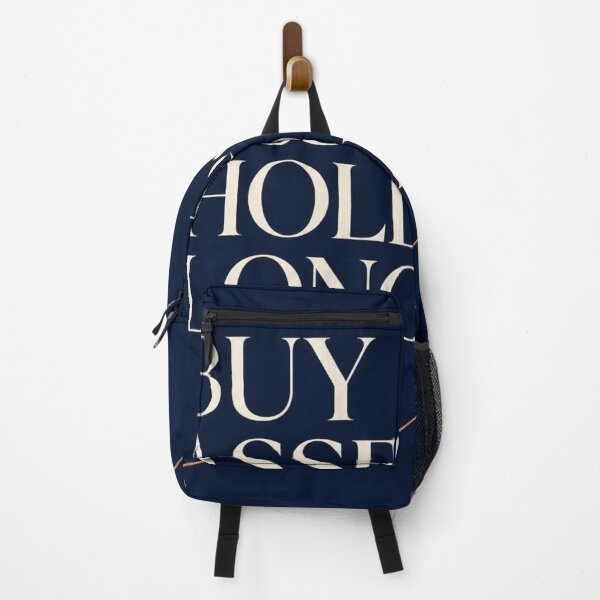 Item preview, BUY ASSETS HOLD LONGER — Minimalist Financial Editorial Poster designed and sold by Zaramodo.
