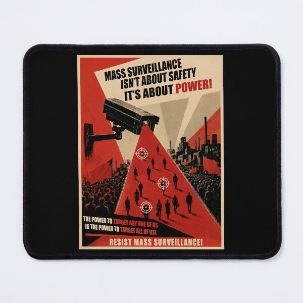Item preview, Resist Mass Surveillance designed and sold by abby-thorns.