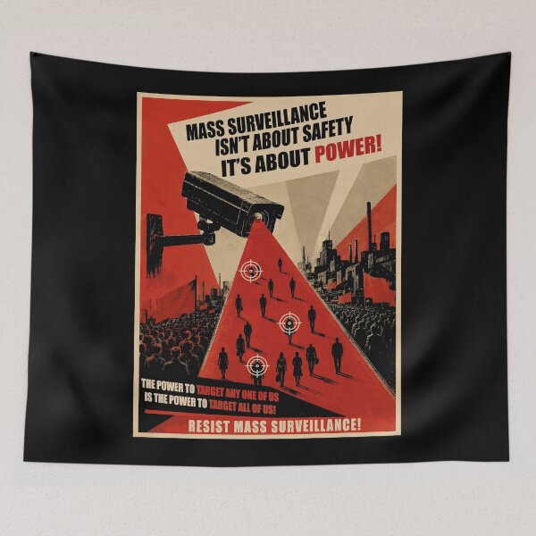 Item preview, Resist Mass Surveillance  designed and sold by abby-thorns.