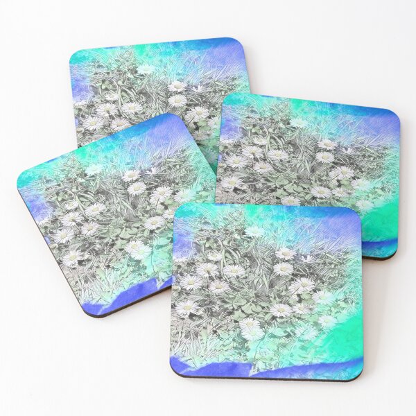 Item preview, Abstract Watercolor Field Daisy Meadow Digital Art designed and sold by BalkanBloomArt.